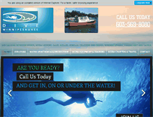 Tablet Screenshot of divewinnipesaukee.com